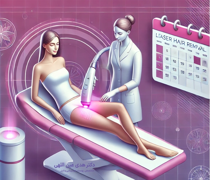 فاصله بین جلسات لیزر فول بادی 